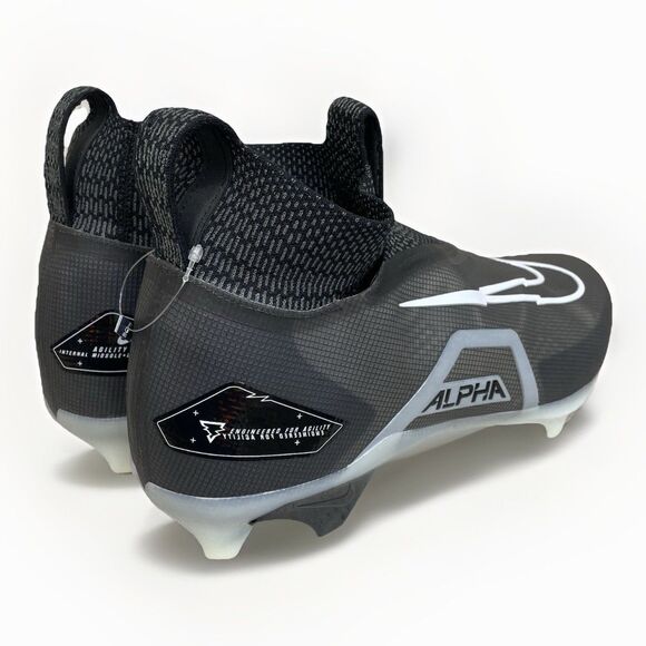 Nike Alpha Menace Elite 3 Men Size 13 Wide Black Football Cleats DH1350-001 New main image 7